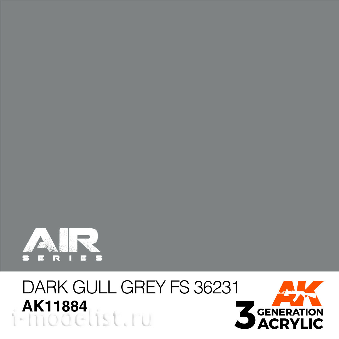AK11884 AK Interactive Краска акриловая DARK GULL GREY FS 36231 / ТЕМНО-СЕРАЯ ЧАЙКА