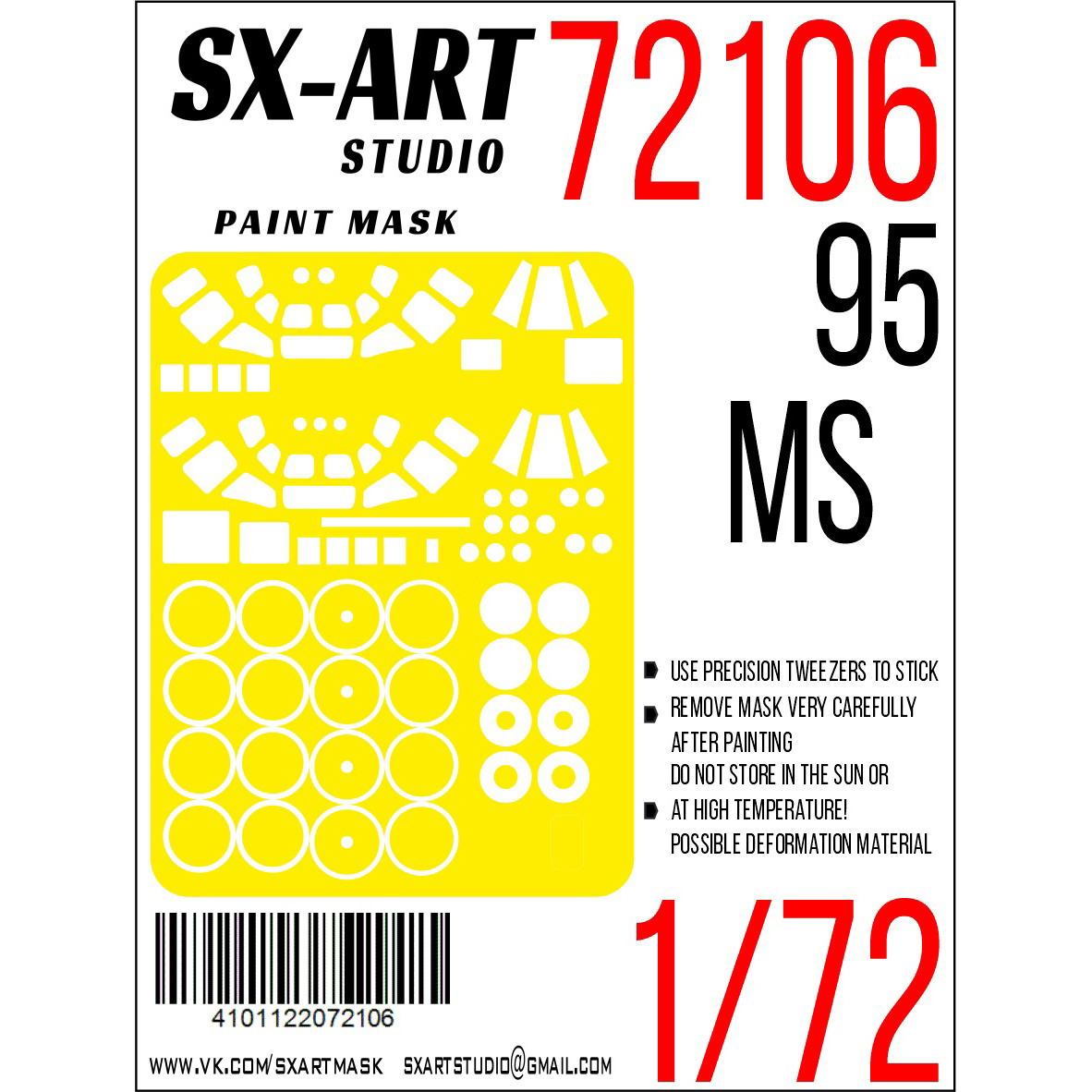 72106 SX-Art 1/72 Окрасочная маска Тушка-95 МС (Трубач)