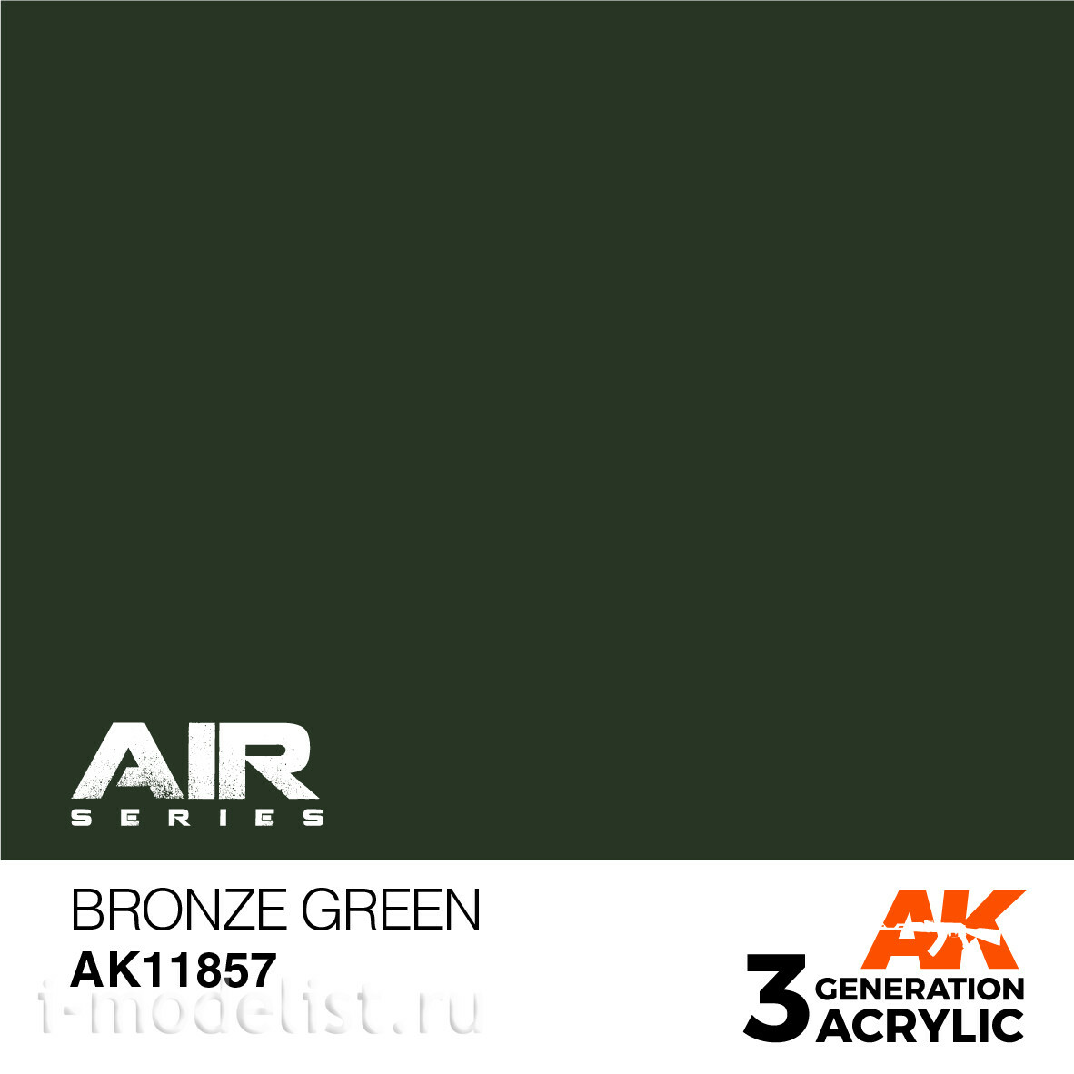 AK11857 AK Interactive Краска акриловая BRONZE GREEN / БРОНЗОВО-ЗЕЛЕНЫЙ
