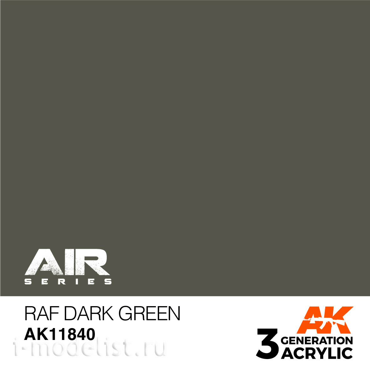 AK11840 AK Interactive Краска акриловая RAF DARK GREEN / ТЕМНО-ЗЕЛЕНЫЙ