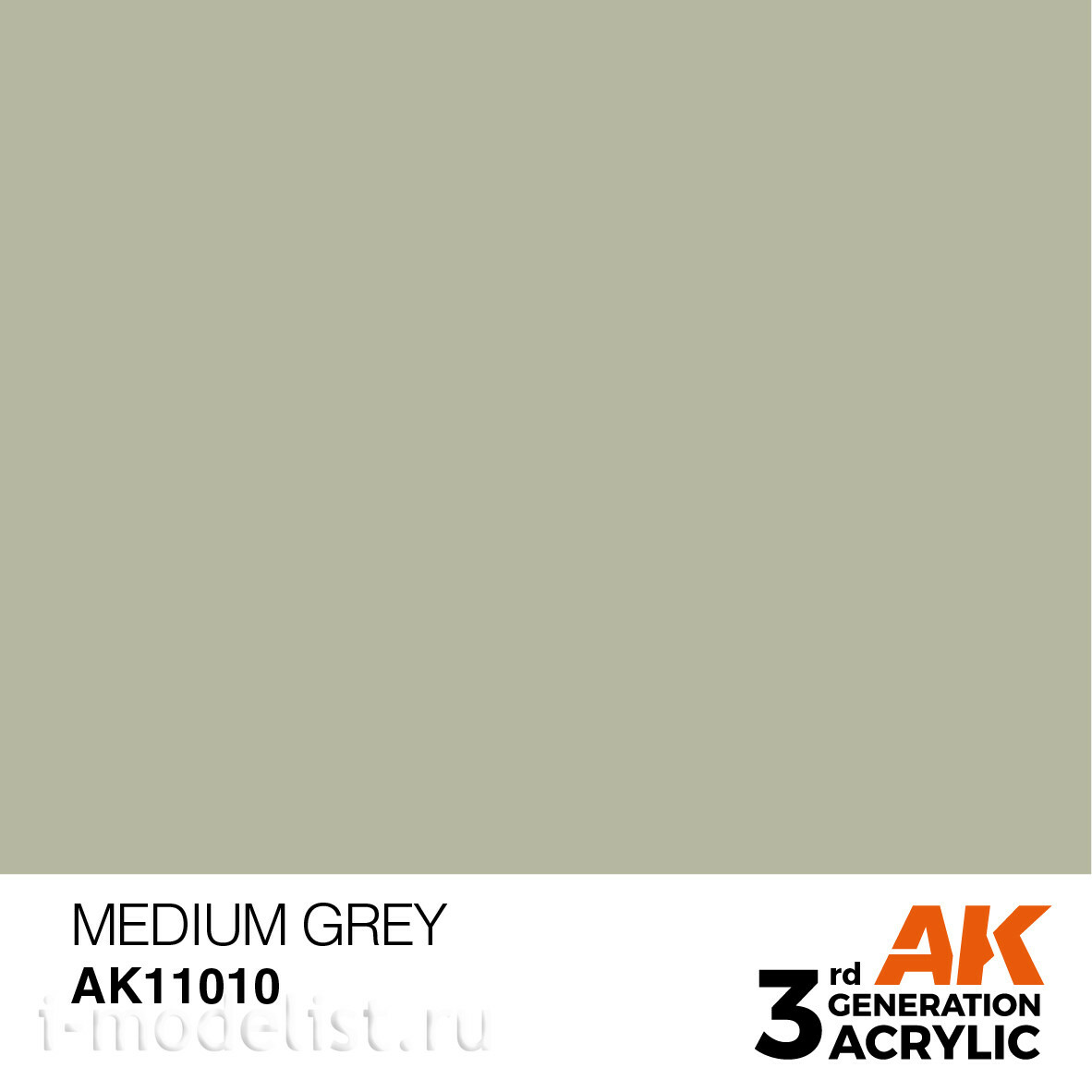 AK11010 AK Interactive Краска акриловая 3rd Generation Medium Grey 17ml / Средний серый
