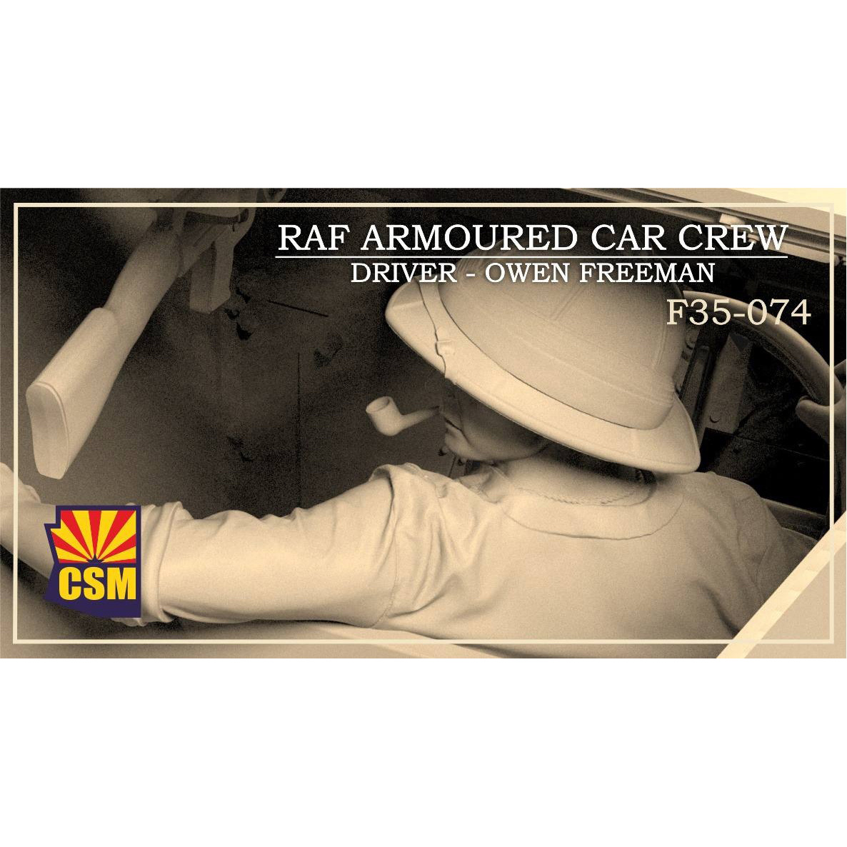 F35-074 Copper State Models 1/35 Экипаж бронированного автомобиля королевских ВВС - Водитель Оуэн Фримен