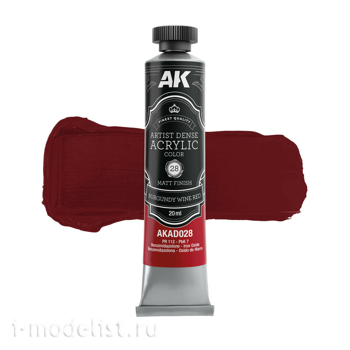 AKAD107 AK Interactive Набор красок красных цветов – художественный плотный акрил / Red Color Set – Artistic Dense Acrylic Color