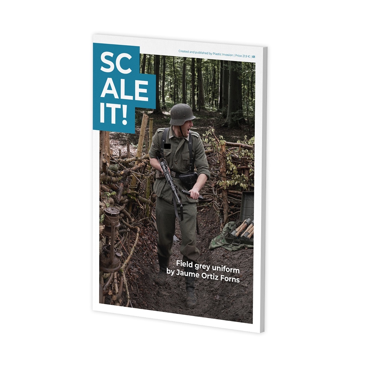 PINV-SCALE01 AK Interactive Журнал Scale it! #01 – Полевая серая униформа / Scale it! Magazine #01 – Field Gray Uniform (На английском языке)