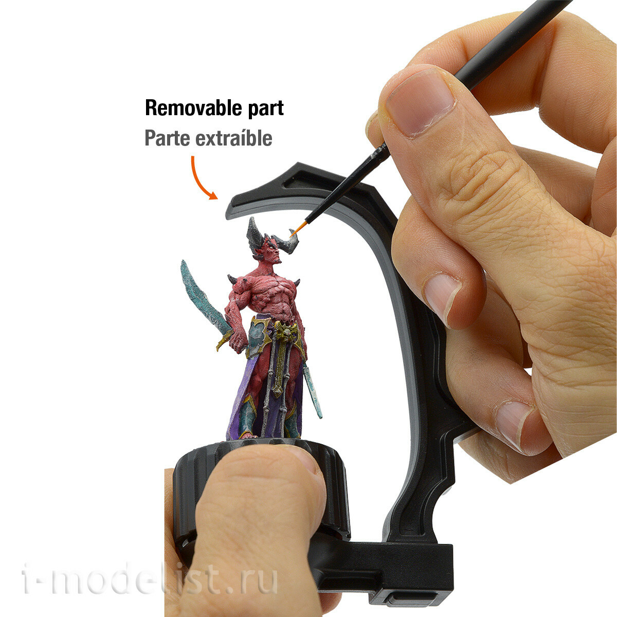 AK9565 AK Interactive Ручной держатель для окрашивания миниатюр / Handle Support For Painting Miniatures – Soporte Con Mango Para Pintar Miniaturas