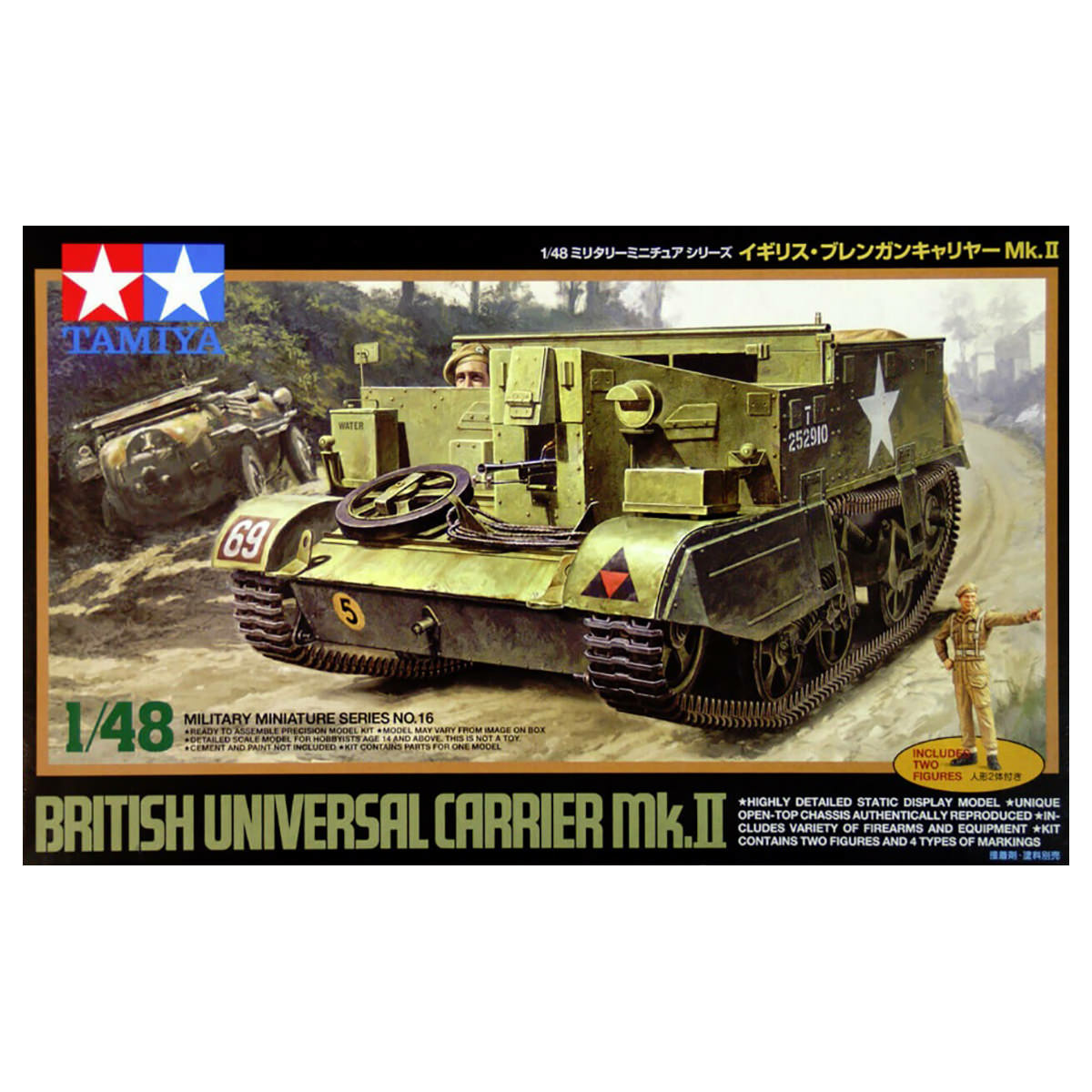 32516 Tamiya 1/48 British Universal Carrier Mk.II Английский бронетранспортер 1942г.