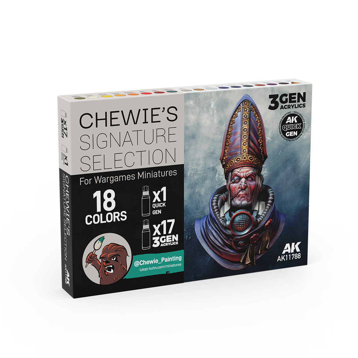AK11788 AK Interactive Набор красок Авторский набор - Выбор Chewie для миниатюр варгеймов / Signature Set – Chewie’s Selection For Wargames Miniatures