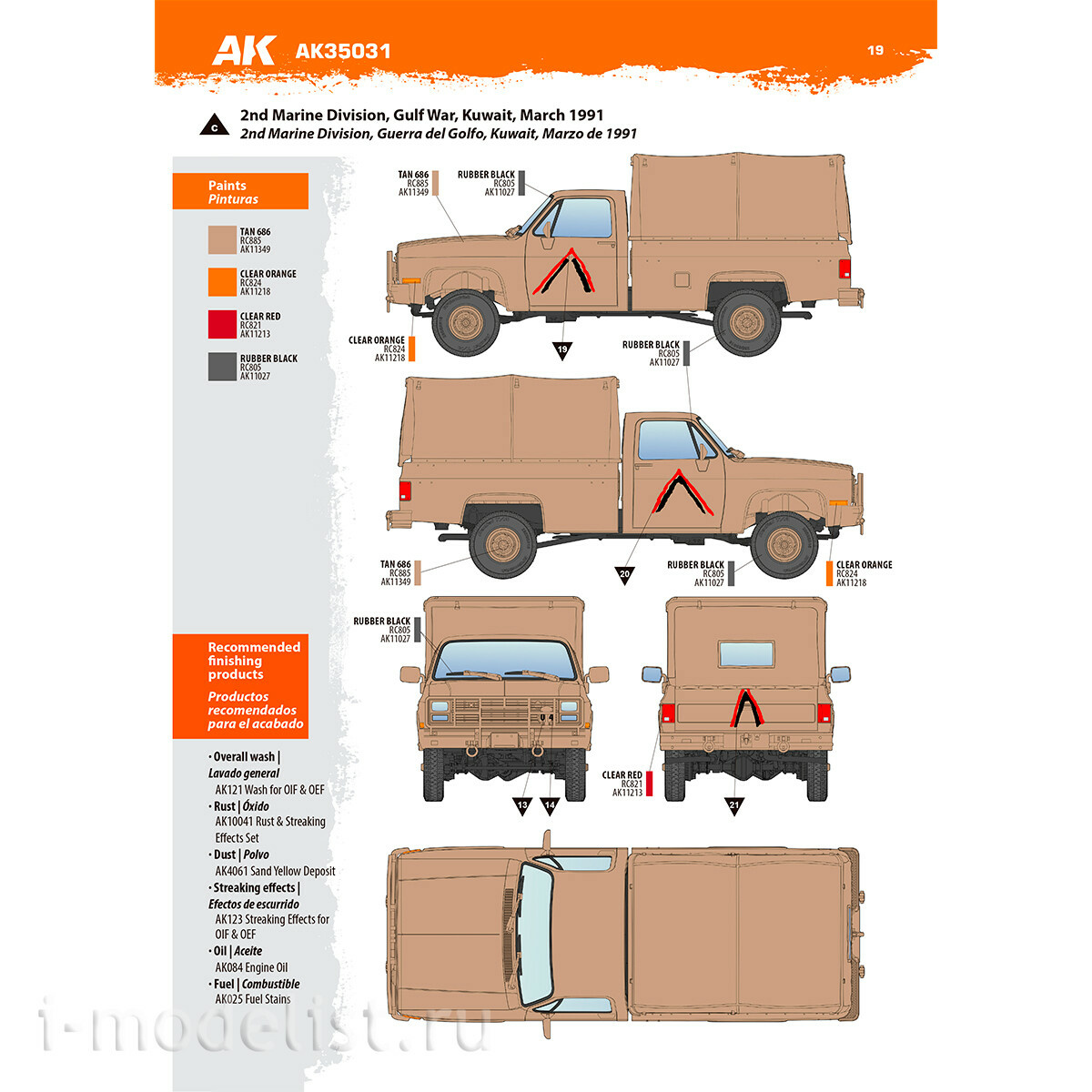 AK35031 AK Interactive 1/35 Грузовой автомобиль M1008 с брезентом / M1008 CARGO CARRIER with Tarp