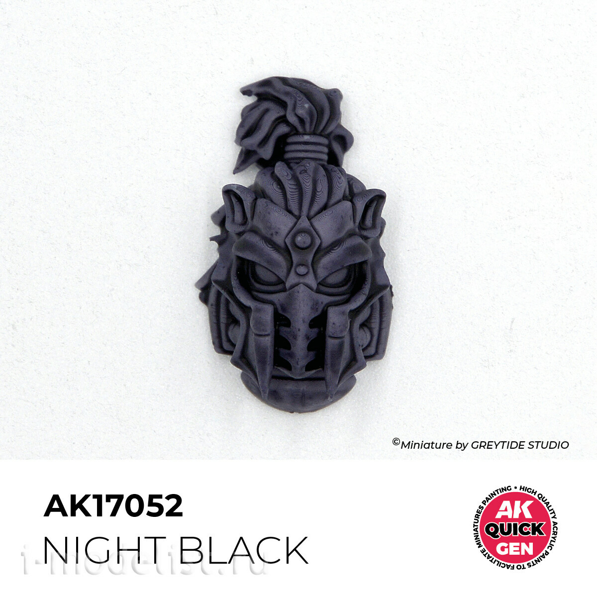 AK17052 AK Interactive Краска акриловая QUICK GEN - Ночной чёрный / NIGHT BLACK