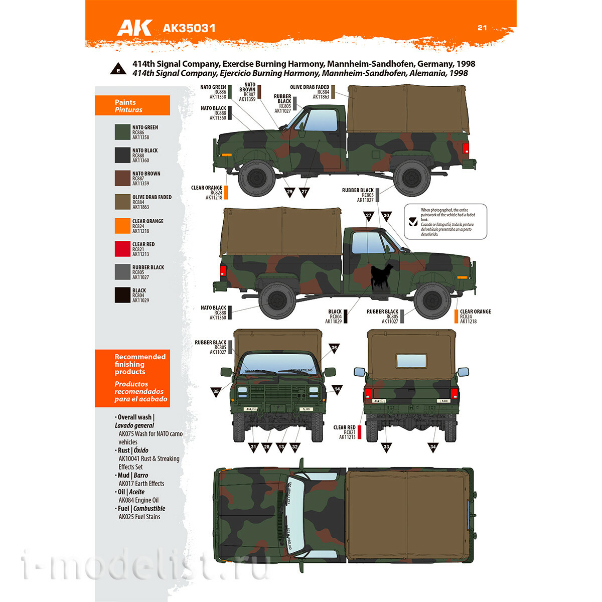 AK35031 AK Interactive 1/35 Грузовой автомобиль M1008 с брезентом / M1008 CARGO CARRIER with Tarp
