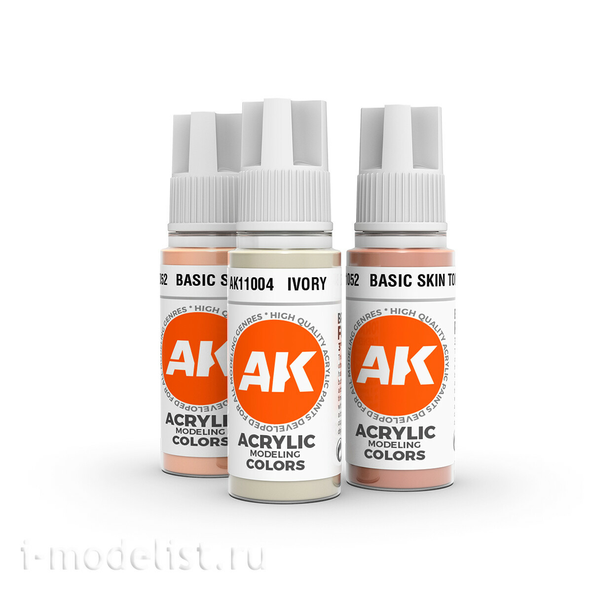 AK17526 AK Interactive Набор красок для окрашивания тонов кожи / PAINTING SKIN TONES >> MADE EASY << BY CALVIN TAN