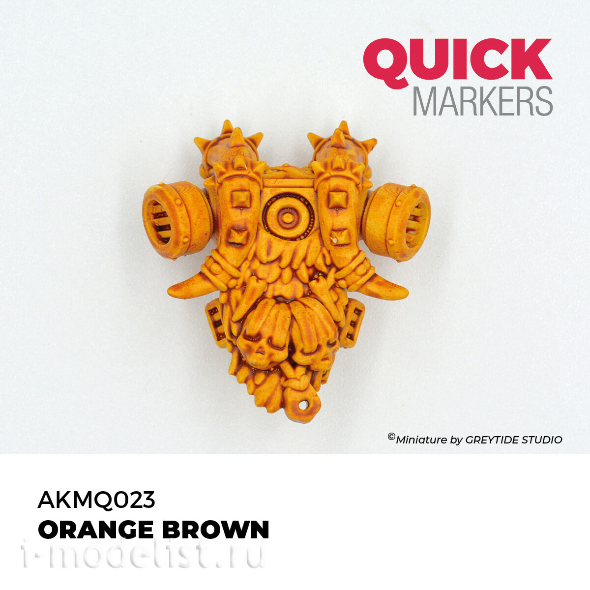AKMQ023 AK Interactive Маркер QUICK MARKER - Оранжево-коричневый / Orange Brown