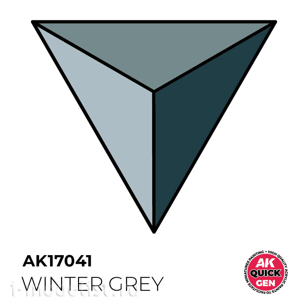 AK17041 AK Interactive Краска акриловая QUICK GEN - Зимний серый / WINTER GREY