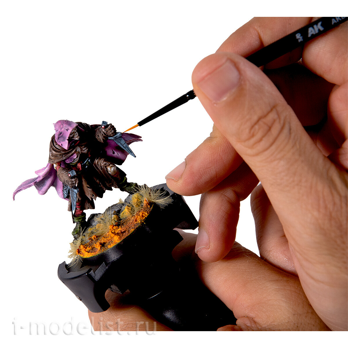 AK9563 AK Interactive Держатель для окрашивания миниатюр / Painting Handle – Mango Para Pintar