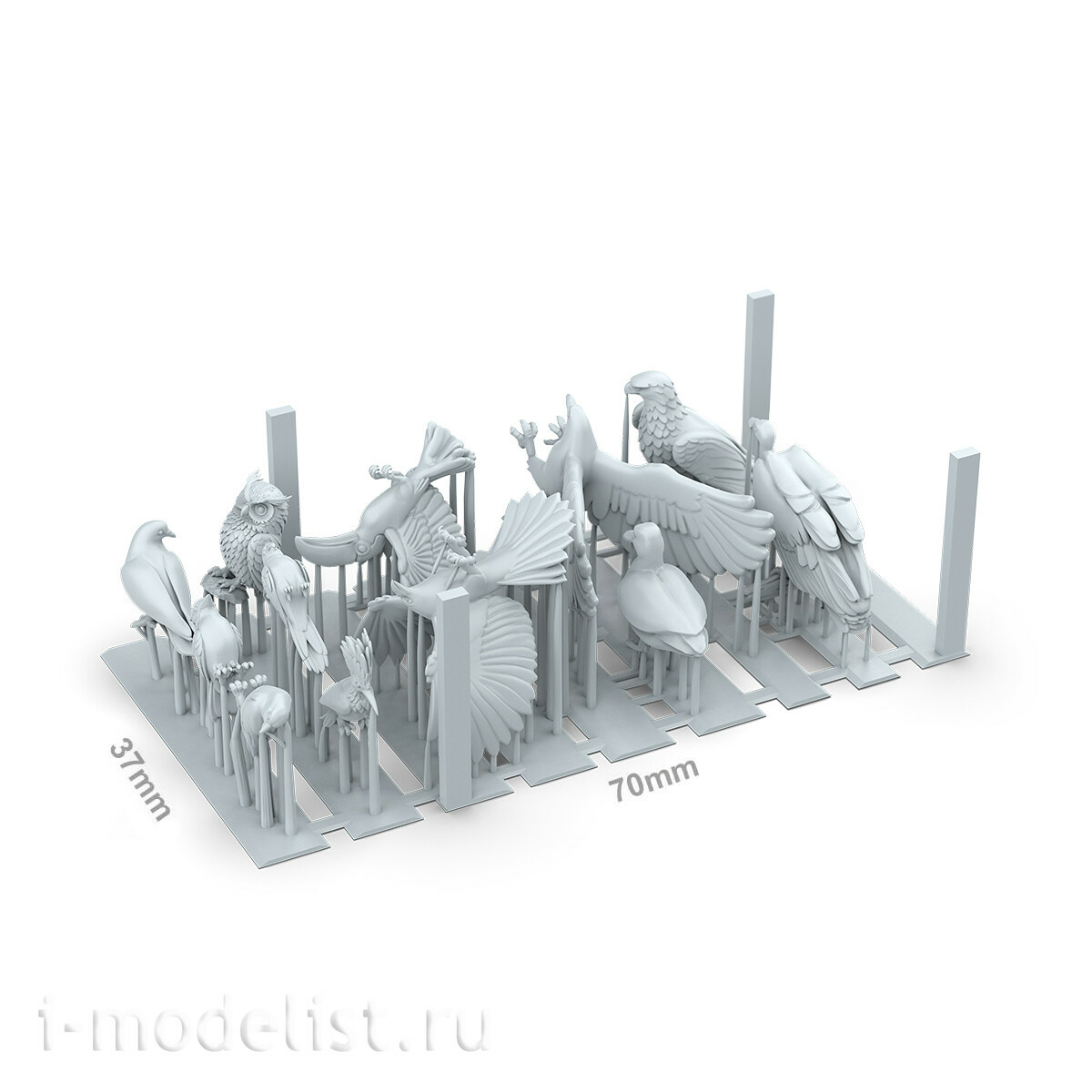 AKBIT0051 AK Interactive 3D-печать BASING BITS Птицы / Birds