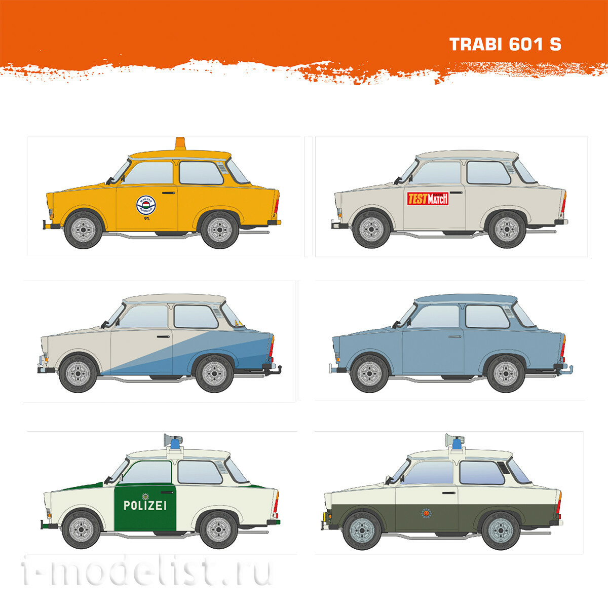 AK35032 AK Interactive 1/35 Автомобиль Trabant 601 S / TRABI 601 S