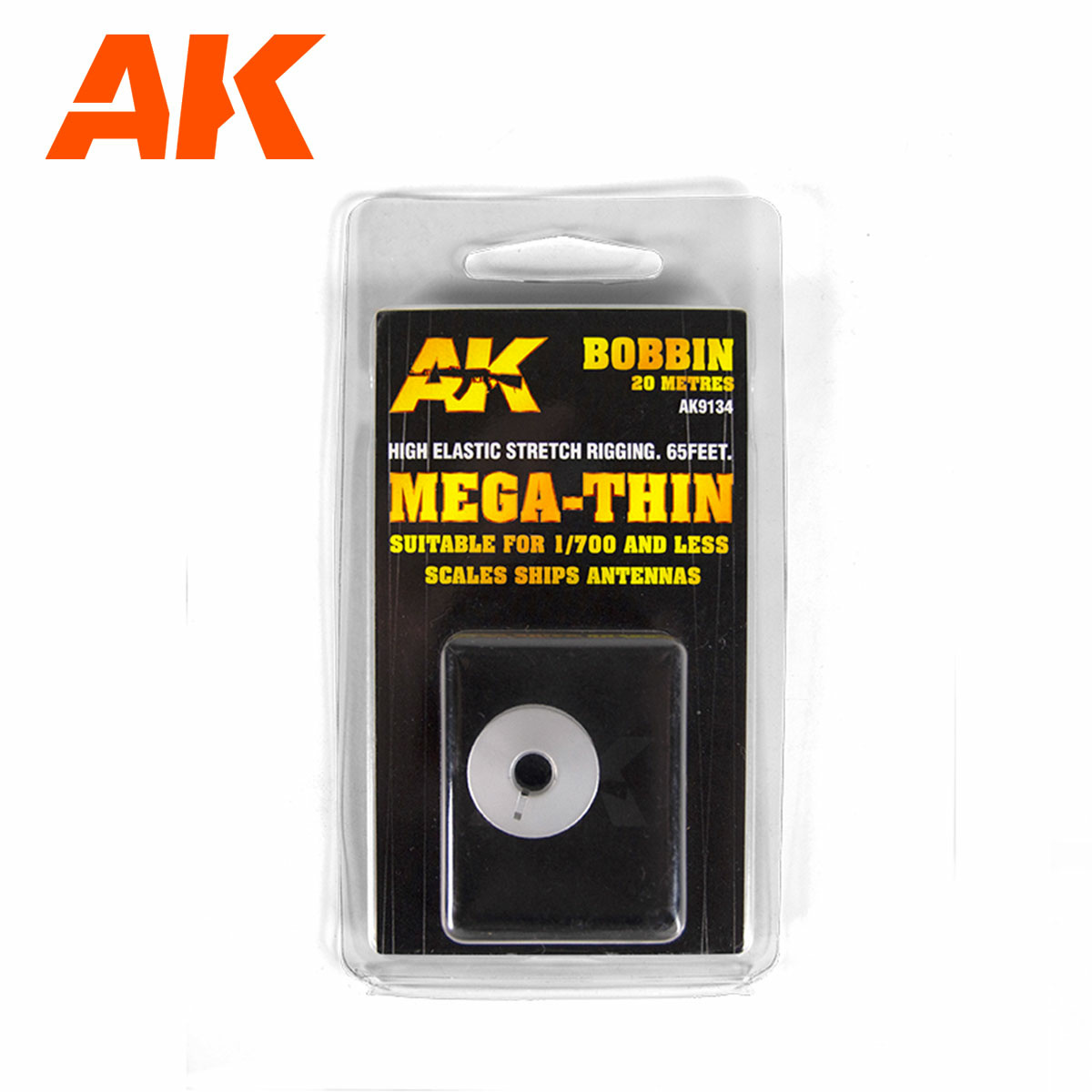 AK9134 AK Interactive Cверхтонкая эластичная такелажная катушка (подходит для масштабов 1:700 и меньших размеров)