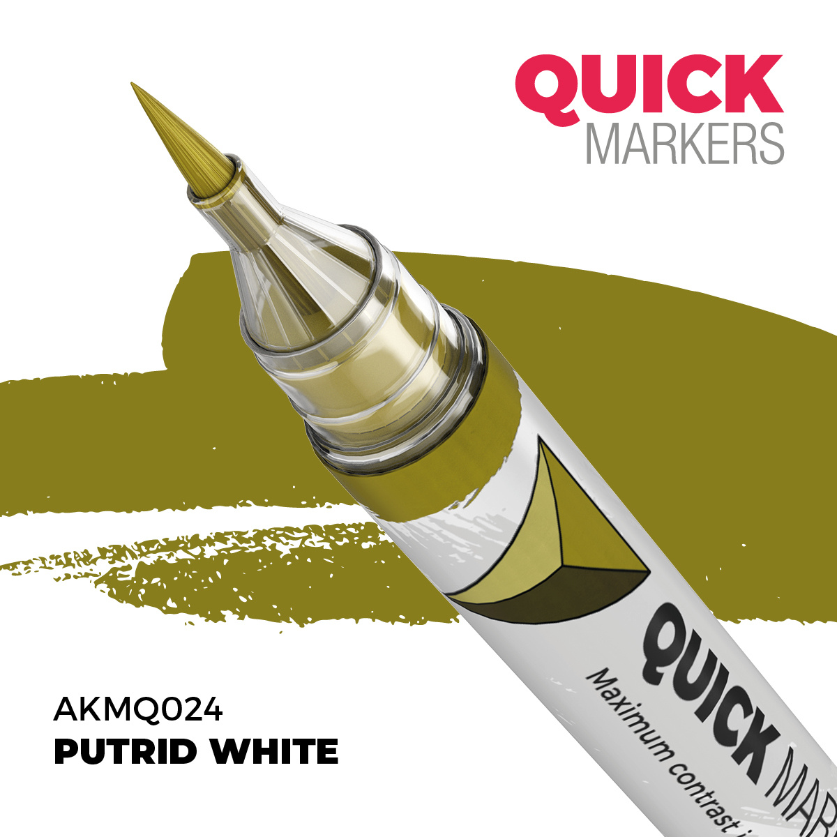 AKMQ024 AK Interactive Маркер QUICK MARKER - Гнилостно-белый / Putrid White