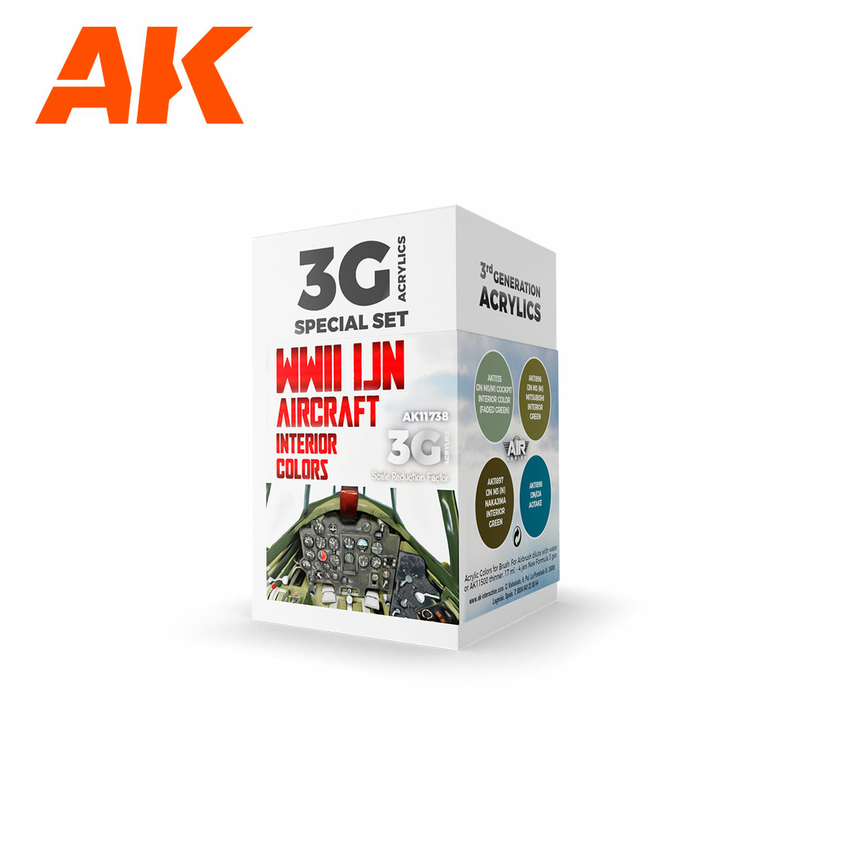 AK11738 AK Interactive Набор акриловых красок 