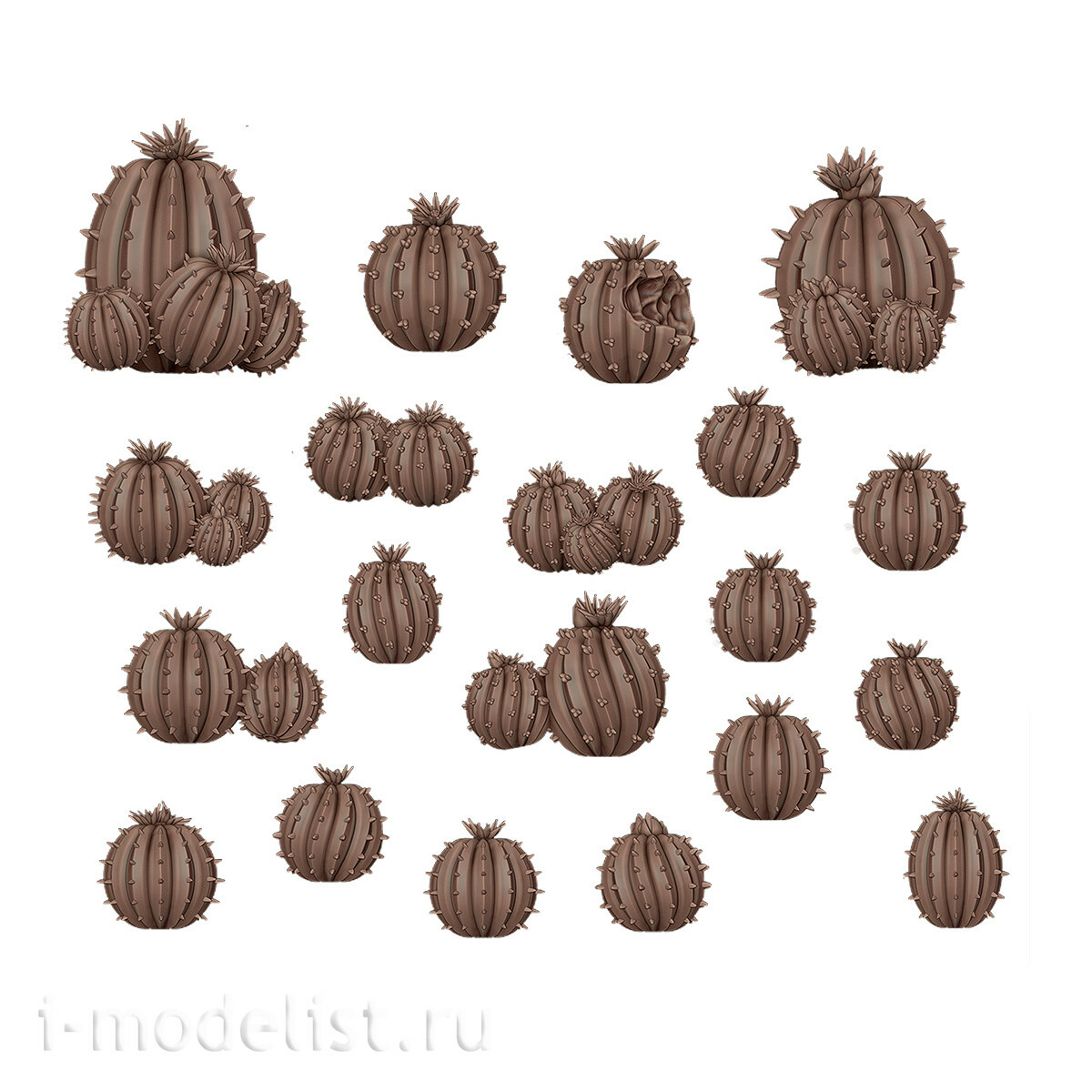 AKBIT0010 AK Interactive 3D-печать BASING BITS Бочкообразный кактус / Barrel Cactus