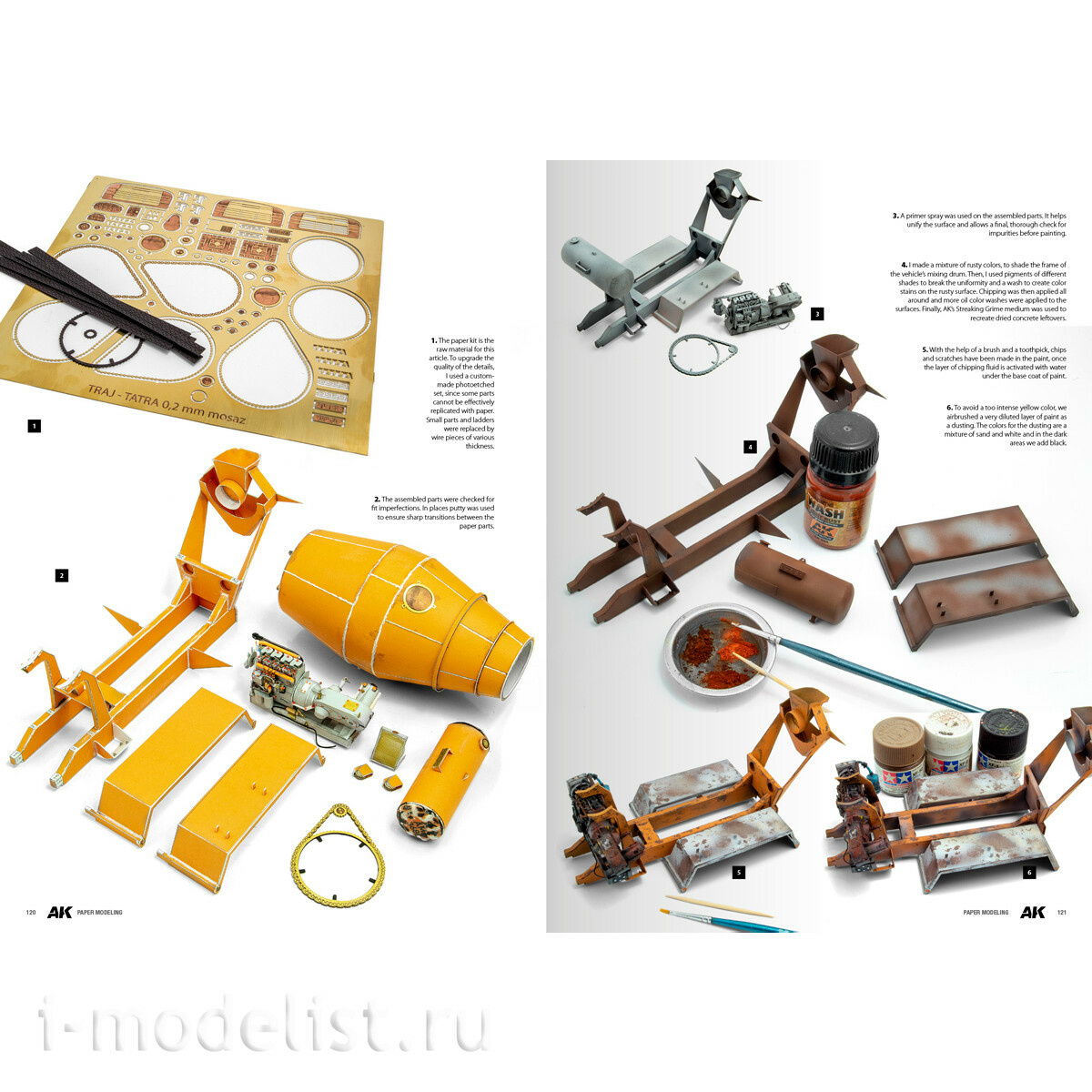 AK130024 AK Interactive Книга Техника моделирования из бумаги – Михал Трай / PAPER MODELING TECHNIQUES – MICHAL TRAJ