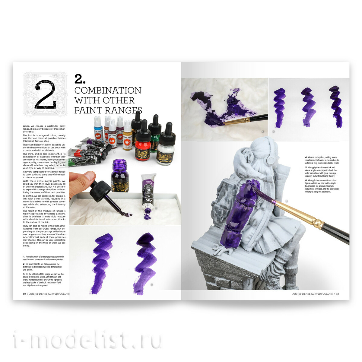 AK130040 AK Interactive Книга Практическое руководство по использованию густых художественных акриловых красок / Artist Dense Acrylic Color – Practical User Guide By Julio Cabos