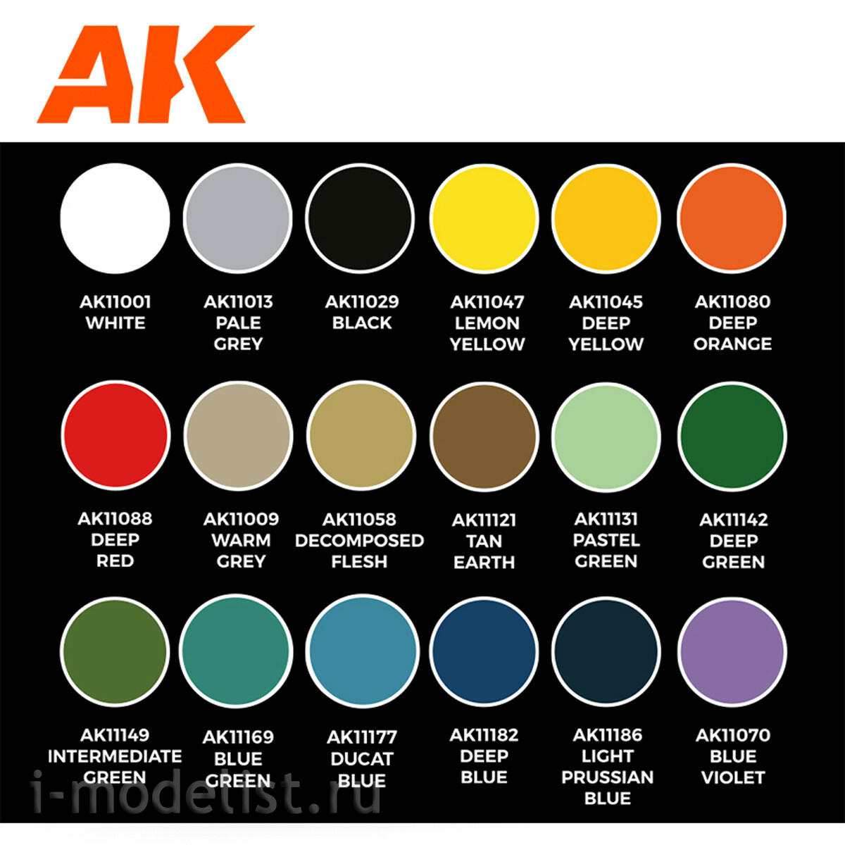 AK11766 AK Interactive Набор акриловых красок 