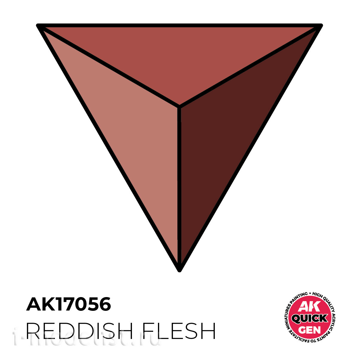 AK17056 AK Interactive Краска акриловая QUICK GEN - Красноватая плоть / REDDISH FLESH