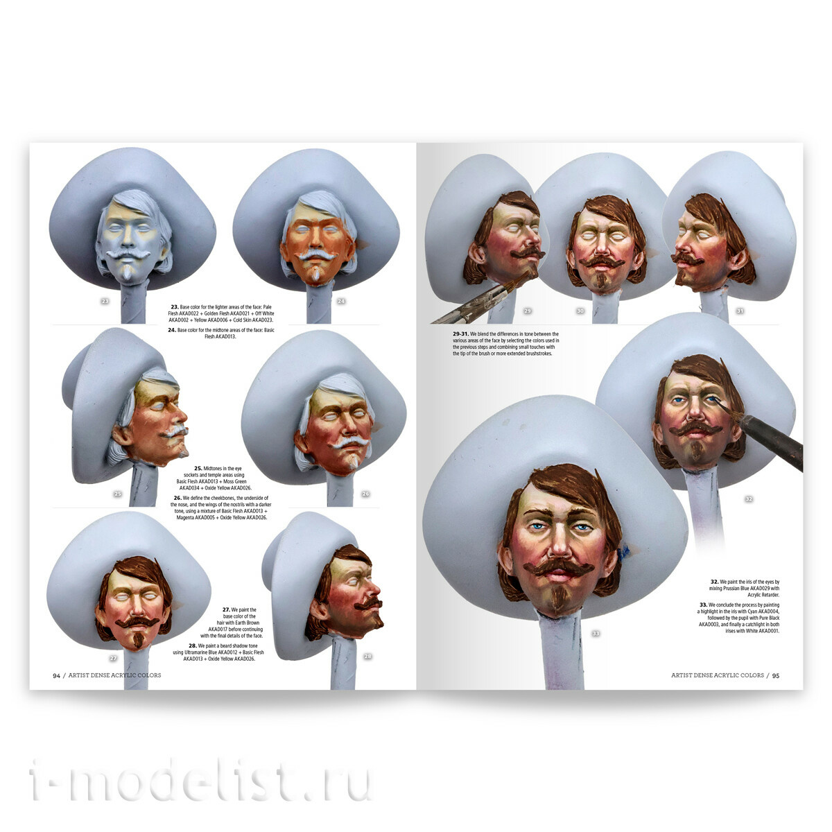 AK130040 AK Interactive Книга Практическое руководство по использованию густых художественных акриловых красок / Artist Dense Acrylic Color – Practical User Guide By Julio Cabos