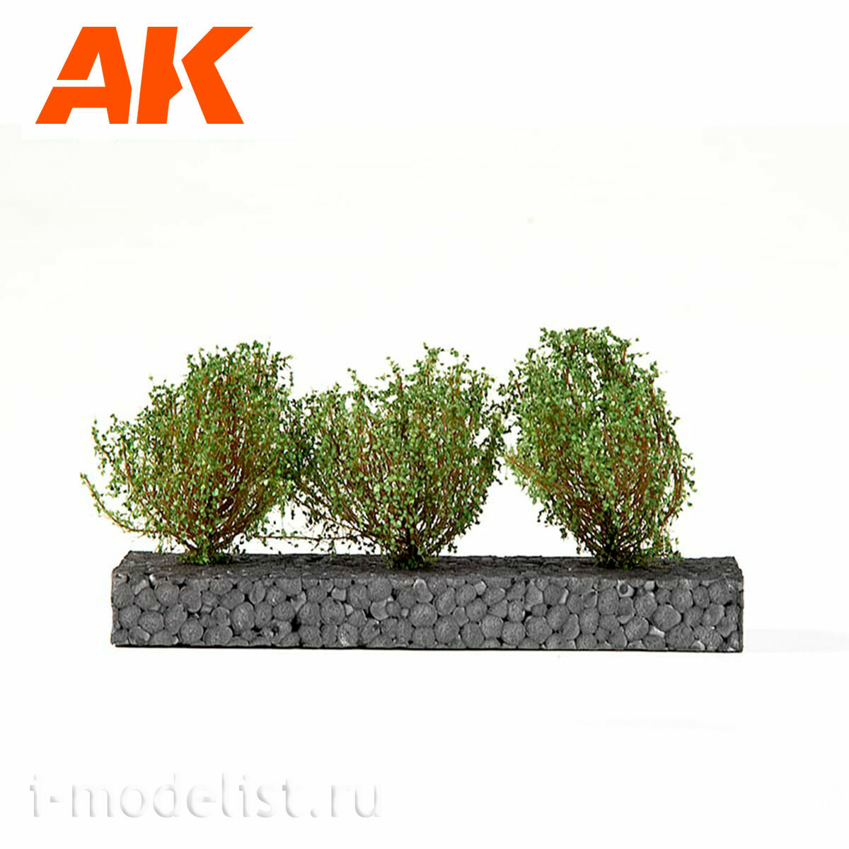 AK8215 AK Interactive Темно-зеленые кусты 1:35 4-5 см / 75 мм / 90 мм