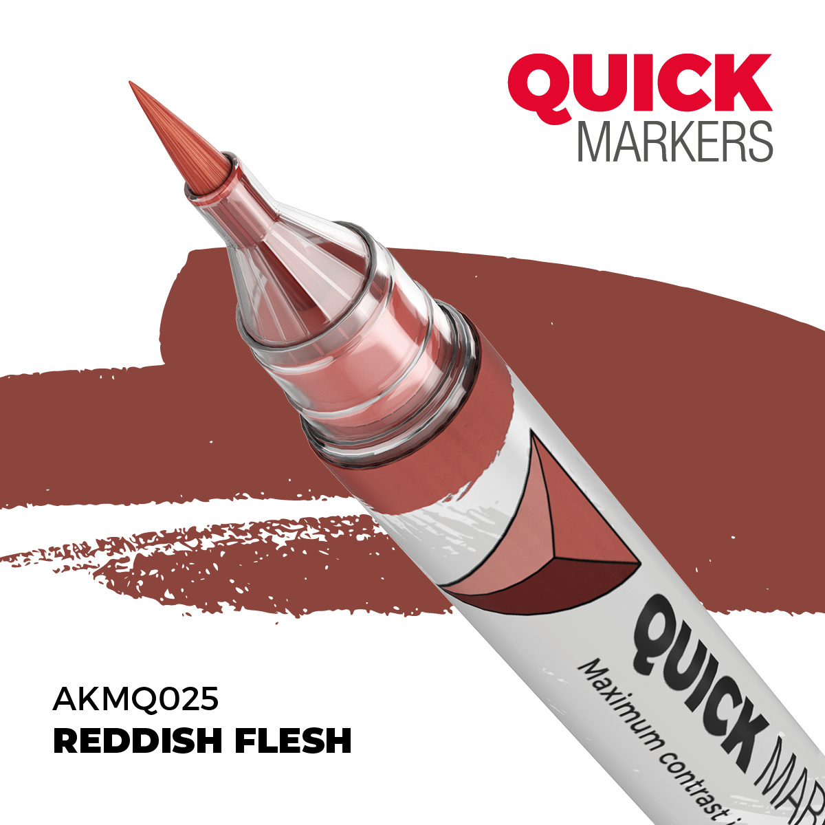 AKMQ025 AK Interactive Маркер QUICK MARKER - Красноватая плоть / Reddish Flesh