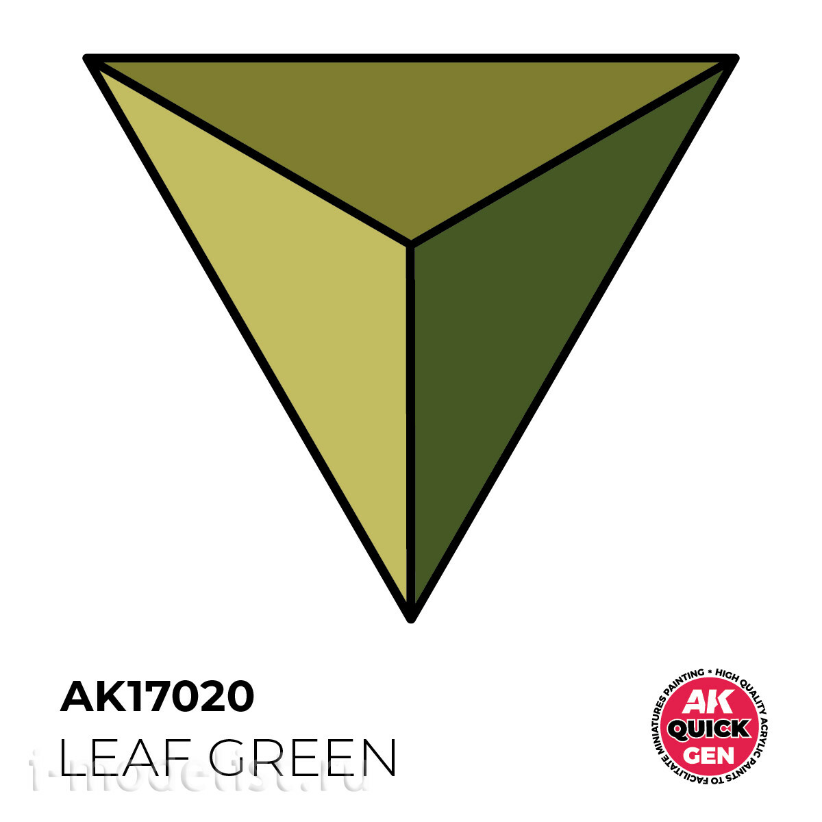 AK17020 AK Interactive Краска акриловая QUICK GEN - Листовой зелёный / LEAF GREEN