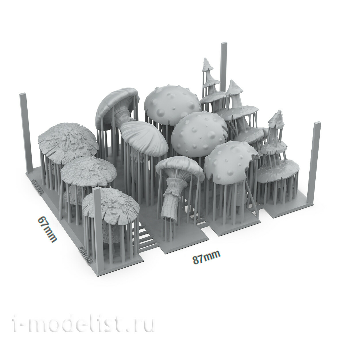 AKBIT0022 AK Interactive 3D-печать BASING Гигантские грибы / Gigant Mushrooms