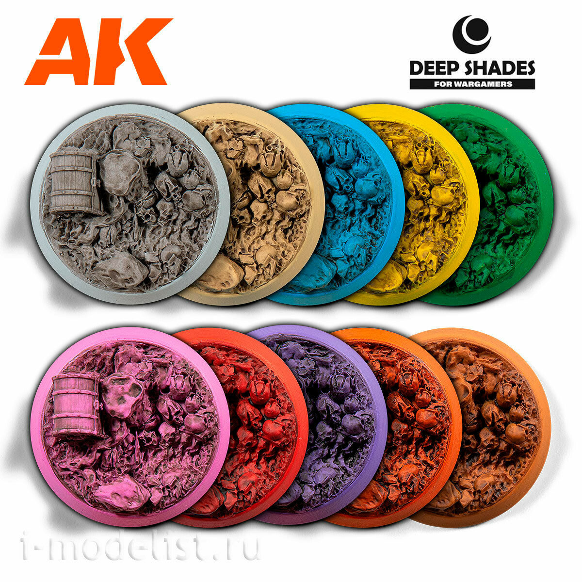 AK13001 AK Interactive Продукт Deep Shades для создания контрастности Black Night