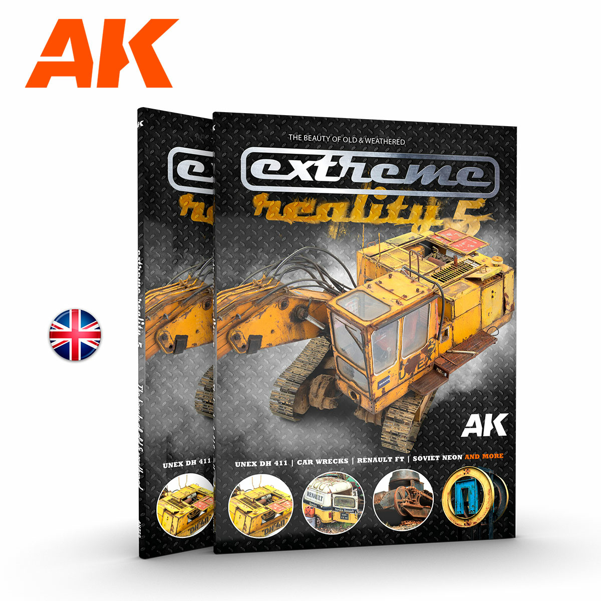 AK529 AK Interactive Книга EXTREME REALITY 5 – THE BEAUTY OF OLD & WEATHERED / Экстремальная реальность 5 - Красота старины и везеринга