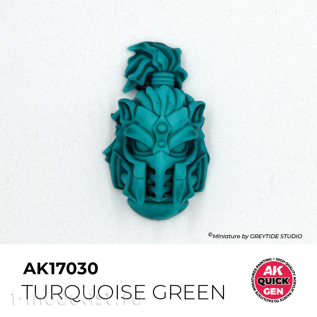 AK17030 AK Interactive Краска акриловая QUICK GEN - Бирюзово-зелёный / TURQUOISE GREEN