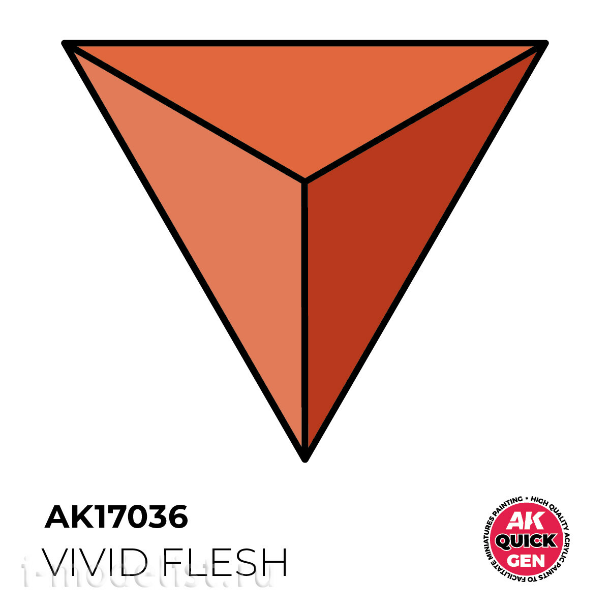 AK17036 AK Interactive Краска акриловая QUICK GEN - Яркая кожа / VIVID FLESH