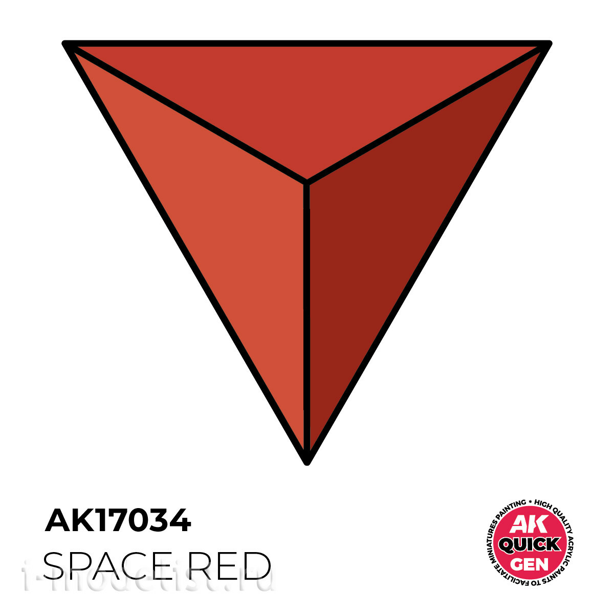 AK17034 AK Interactive Краска акриловая QUICK GEN - Космический красный / SPACE RED