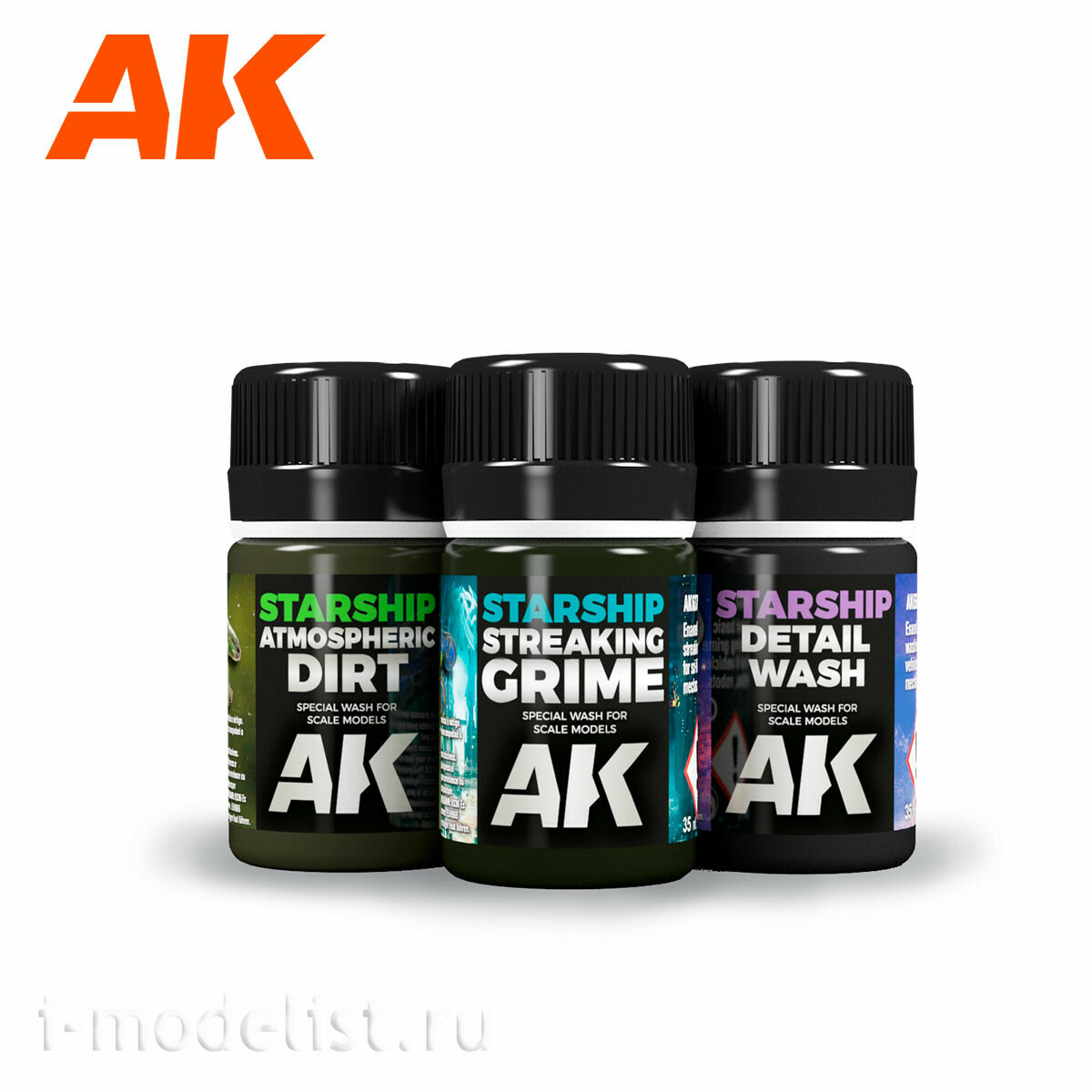 AK639 AK Interactive Научно-фантастический набор для везеринга / Weathering Sci Fi Set