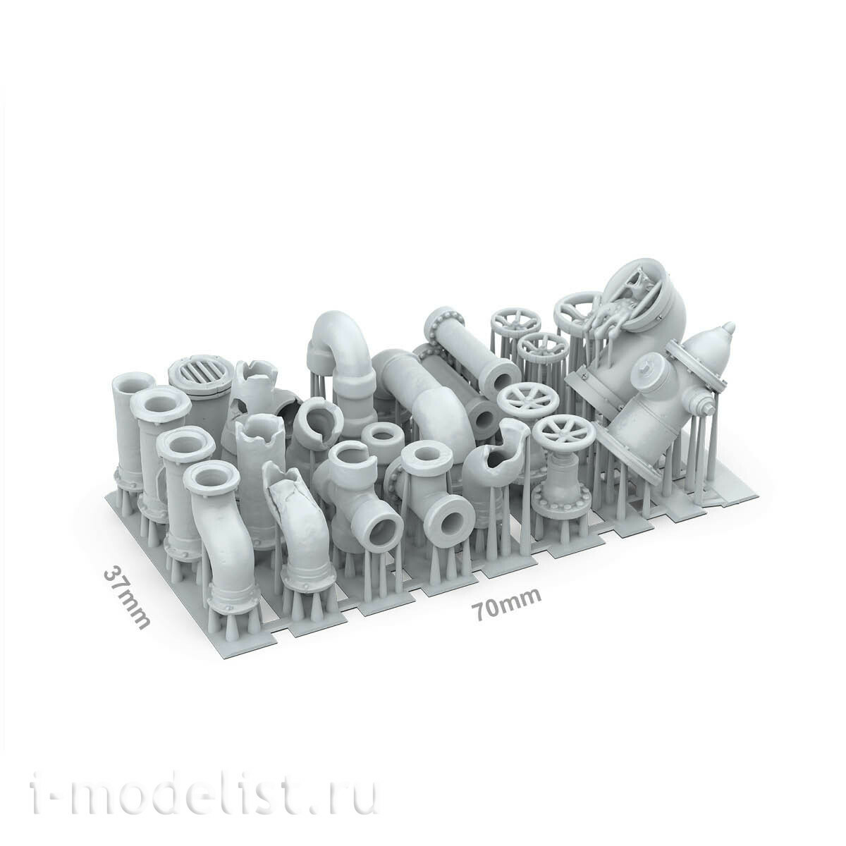 AKBIT0043 AK Interactive 3D-печать BASING BITS Трубы / Pipes