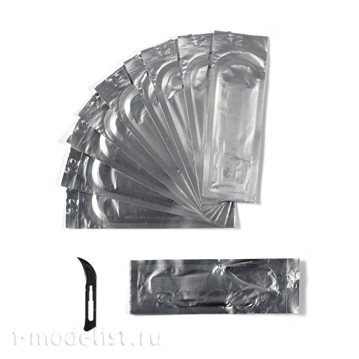 AK9545-C AK Interactive Вогнутые лезвия для AK9545 (10 шт.) / Concave Curved Blades For AK9545 (10 Units)