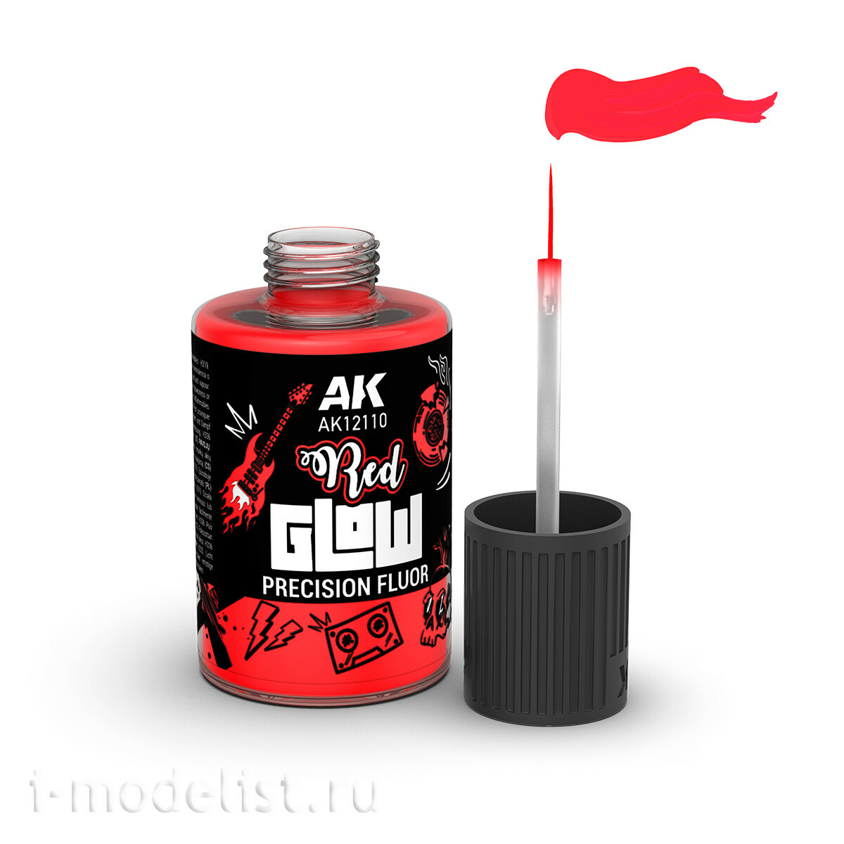 AK12110 AK Interactive Красный флуоресцентный эффект / Red Glow Precision Fluor