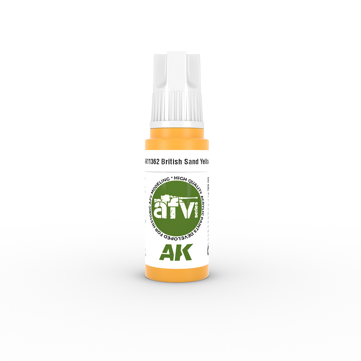 AK11362 AK Interactive Краска акриловая BRITISH SAND YELLOW (британский песок желтый) 17 мл