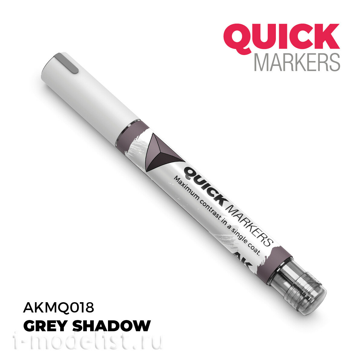AKMQ018 AK Interactive Маркер QUICK MARKER - Серая тень / Grey Shadow