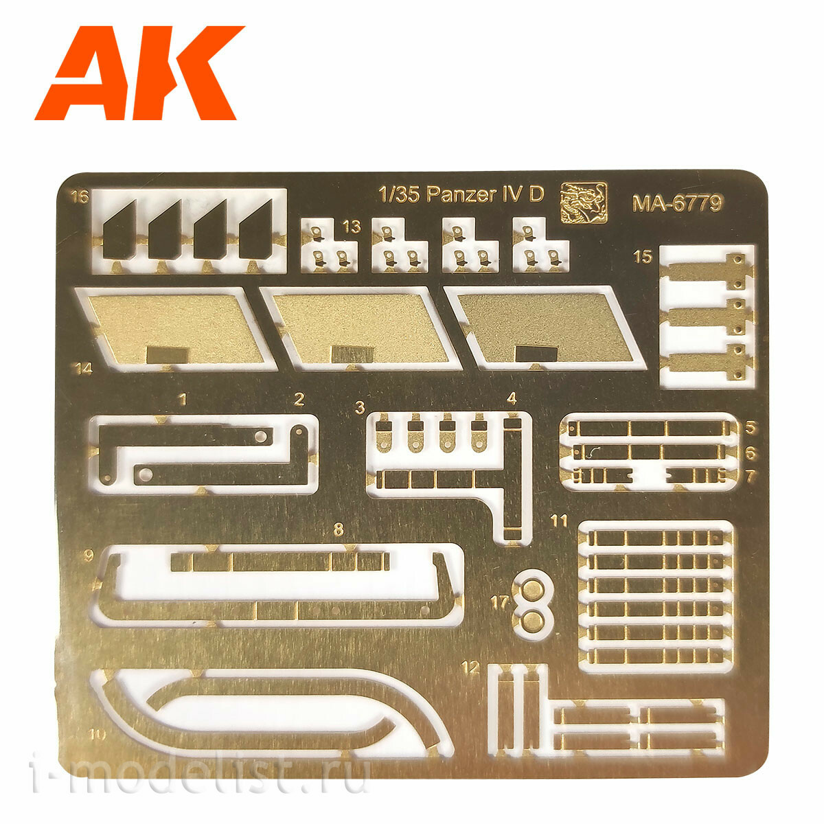 AK35504-A AK Interactive 1/35 Танк Pz.Kpfw.IV Ausf.D Afrika Korps + фигура танкиста DAK Panzerfahrer