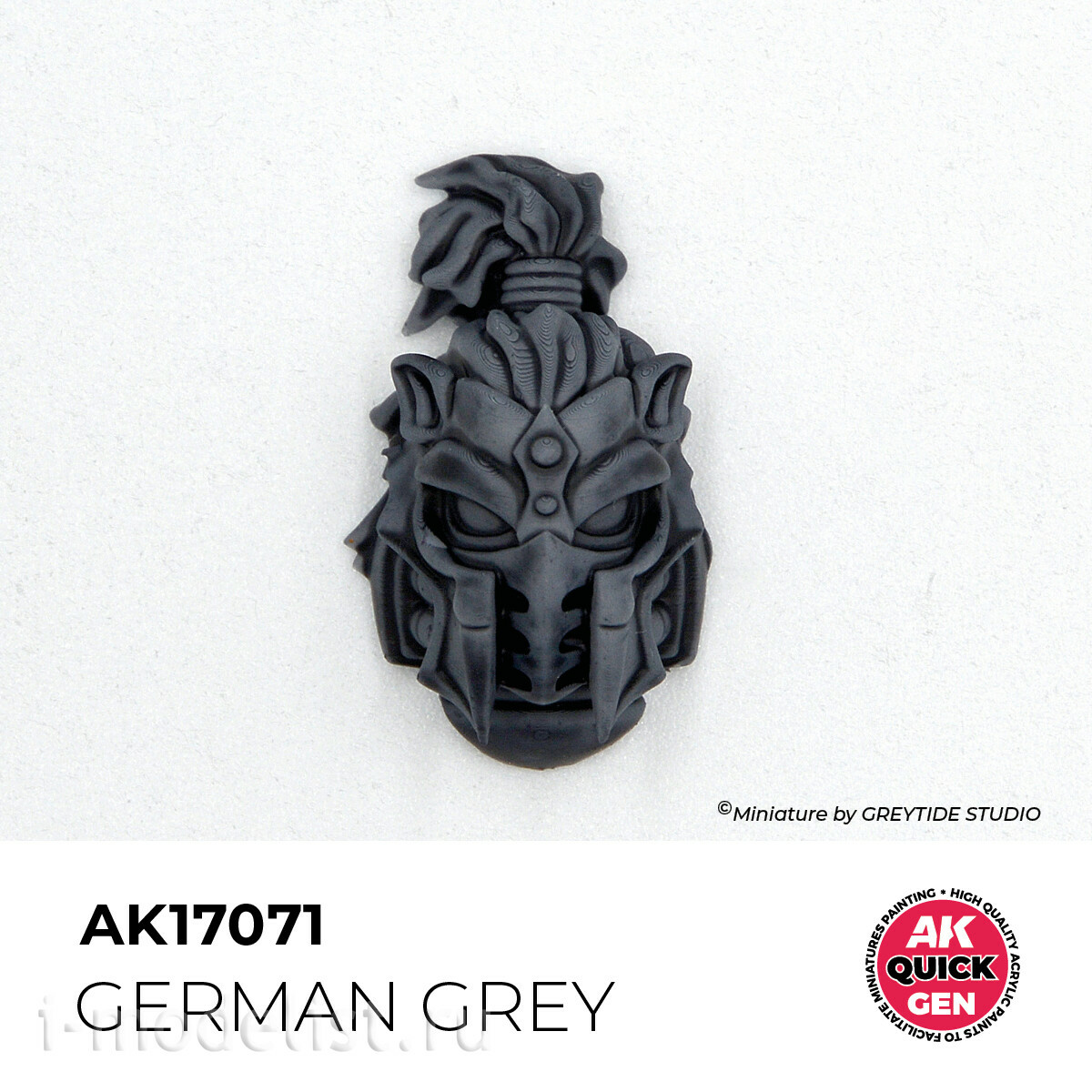 AK17071 AK Interactive Краска акриловая QUICK GEN - Немецкий серый / GERMAN GREY