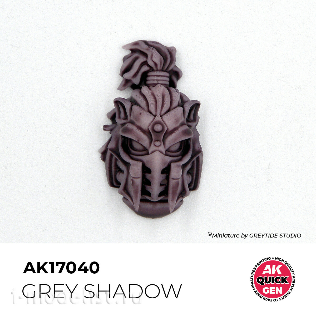AK17040 AK Interactive Краска акриловая QUICK GEN - Серая тень / GREY SHADOW