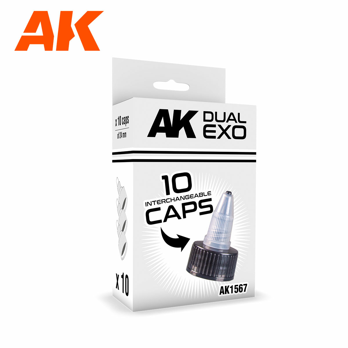 AK1567 AK Interactive Набор сменный колпачков для красок Dual Exo
