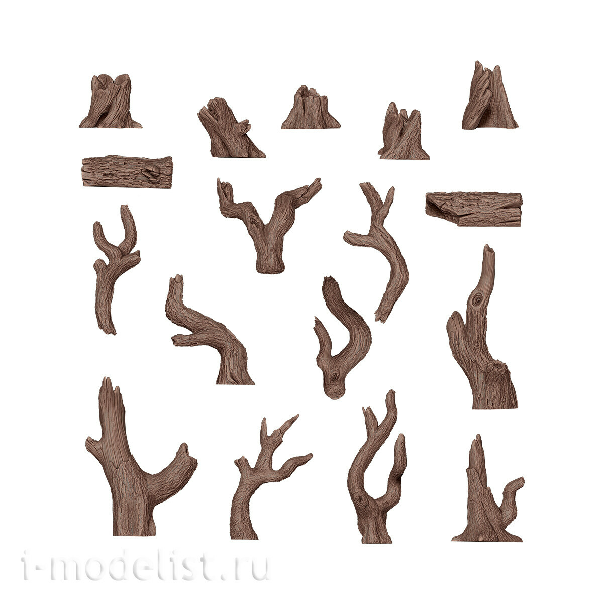 AKBIT0006 AK Interactive 3D-печать BASING BITS Мертвое дерево / Dead Tree