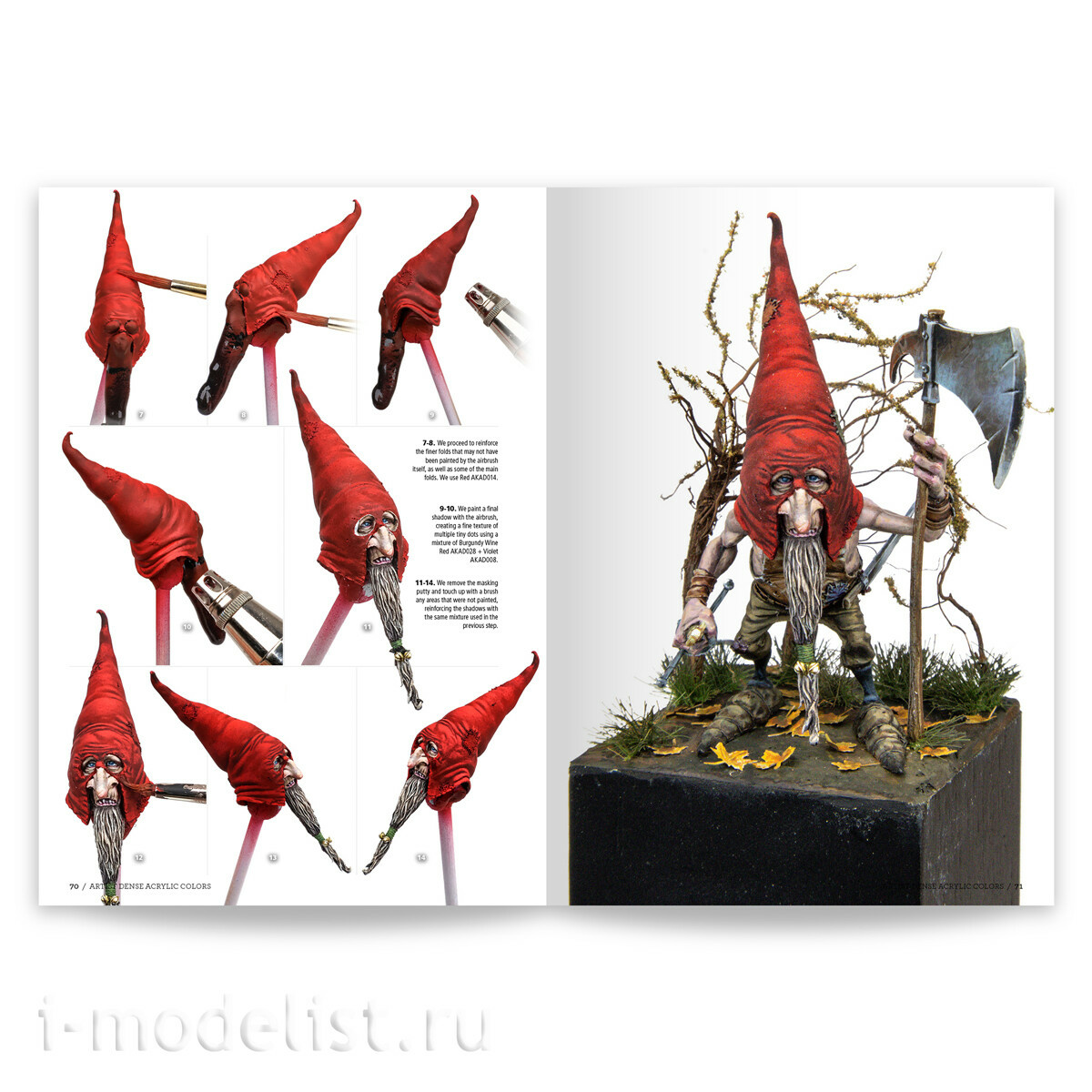 AK130040 AK Interactive Книга Практическое руководство по использованию густых художественных акриловых красок / Artist Dense Acrylic Color – Practical User Guide By Julio Cabos